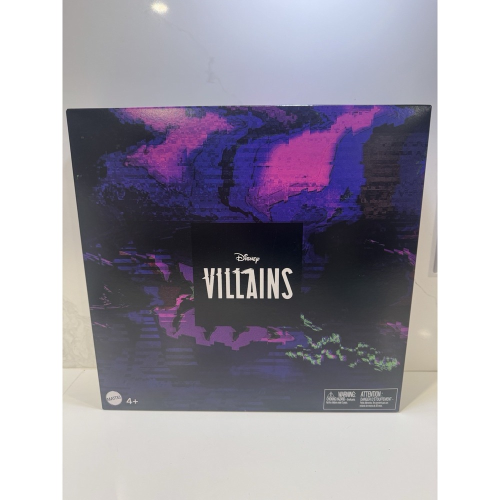 NEW Mattel Disney Villains 3 Dolls Gift Set in Sealed Mattel Mailer Box